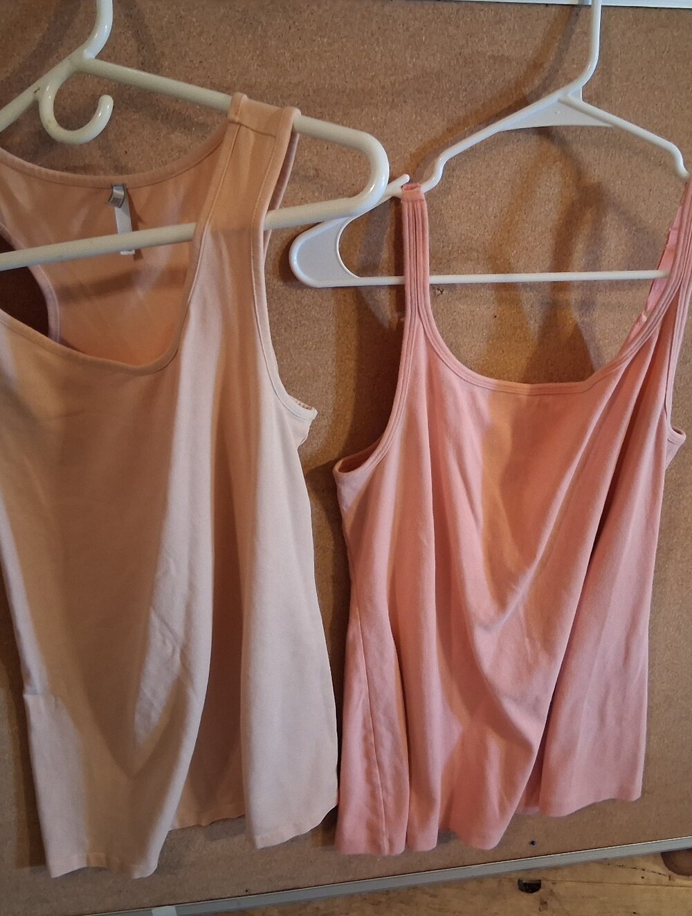 Ruff Hewn Women's Tank Tops in Peach and Blush